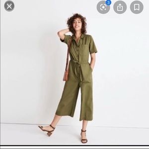Madewell wide leg utility jumpsuit